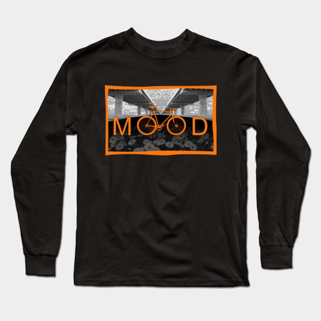 Urban Bike Ride Mood Long Sleeve T-Shirt by NeddyBetty